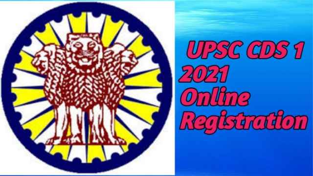 UPSC CDS 1 2021 Apply Online