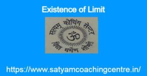 Existence of Limit