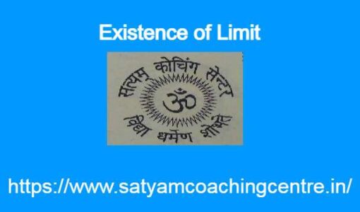 Existence of Limit