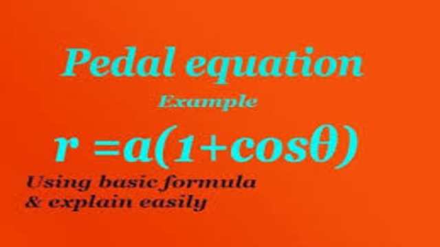 Pedal Equation of Curve