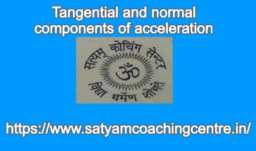 Tangential and normal components of acceleration