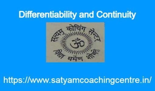 Differentiability and Continuity