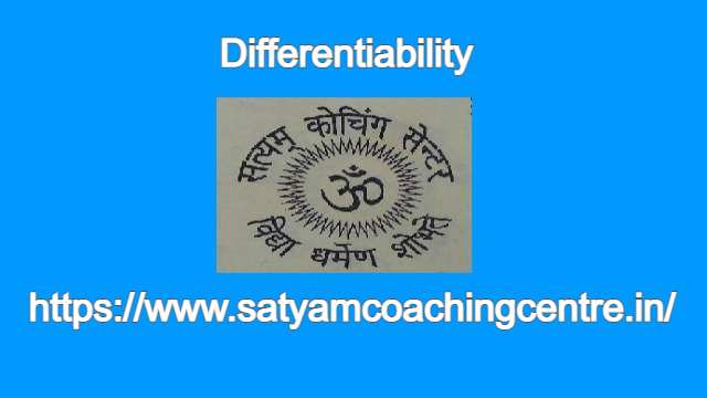 Differentiability