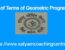 Sum of Terms of Geometric Progression