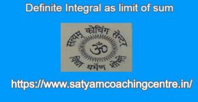 Definite Integral as limit of sum