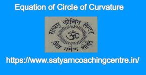 Equation of Circle of Curvature
