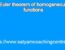 Euler theorem of homogeneous functions