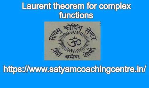 Laurent theorem for complex functions