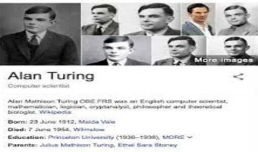 Mathematician Alan Mathison Turing