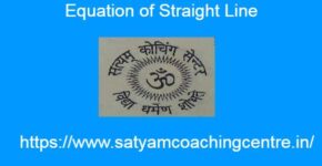Equation of Straight Line