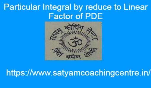 Particular Integral by reduce to Linear Factor of PDE