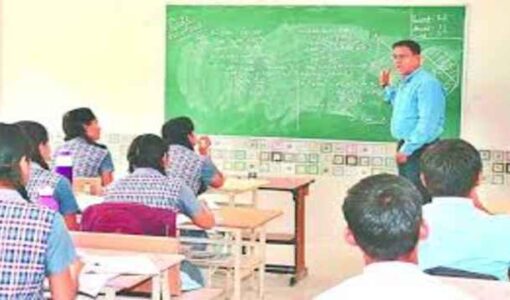 IG A Satish Ganesh Taught Mathematics to Children in School,IG A Satish Ganesh