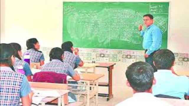 IG A Satish Ganesh Taught Mathematics to Children in School,IG A Satish Ganesh