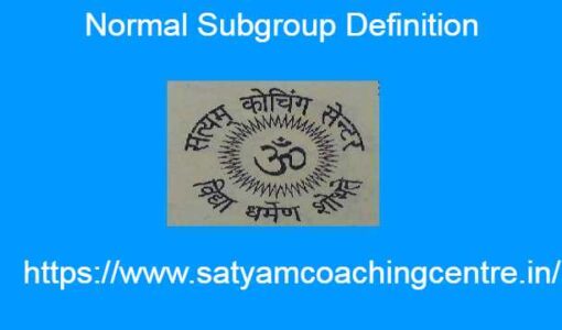 Normal Subgroup Definition