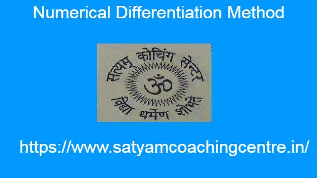 Numerical Differentiation Method