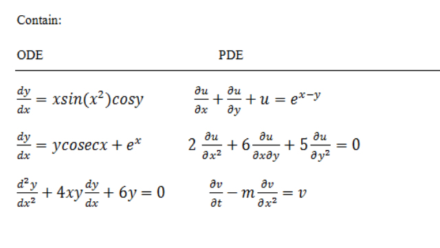 Differential Equations  Basics