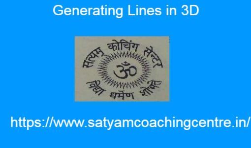 Generating Lines in 3D
