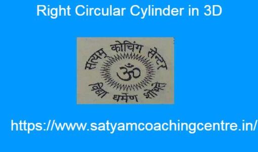 Right Circular Cylinder in 3D