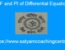 CF and PI of Differential Equation