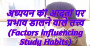 Factors Influencing Study Habits