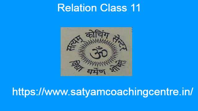 Relation Class 11