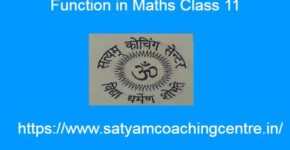 Function in Maths Class 11