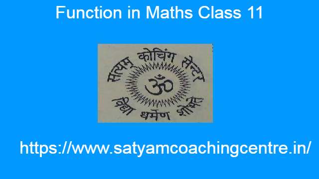 Function in Maths Class 11