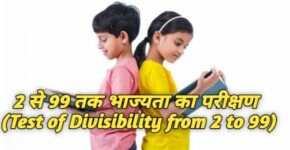 Test of Divisibility from 2 to 99