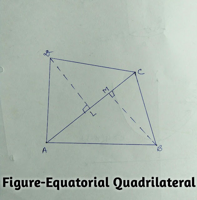 Formula Area of  Quadrilateral,Equatorial Quadrilateral
