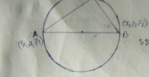 Circle as intersection of sphere plane