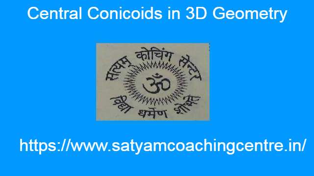 Central Conicoids in 3D Geometry