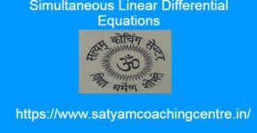 Simultaneous Linear Differential Equations