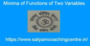 Minima of Functions of Two Variables