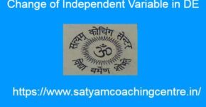Change of Independent Variable in DE