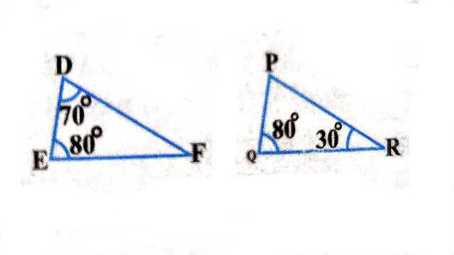 Criteria for Similarity of Triangles