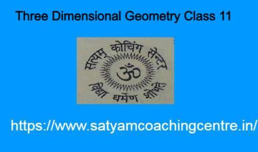 Three Diensional Geometry Class 11