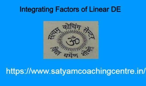 Integrating Factors of Linear DE