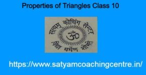 Properties of Triangles Class 10