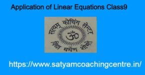 Application of Linear Equations Class9