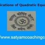 Applications of Quadratic Equation