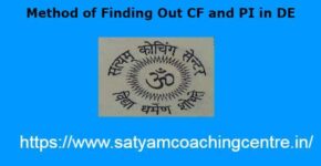 Method of Finding Out CF and PI in DE