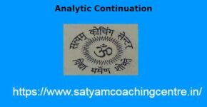 Analytic Continuation