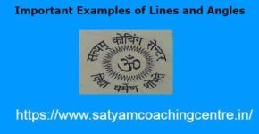 Important Examples of Lines and Angles