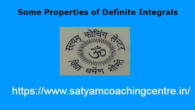 Some Properties of Definite Integrals