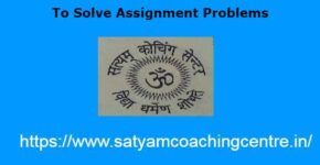 To Solve Assignment Problems