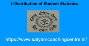 t-Distribution of Student Statistics