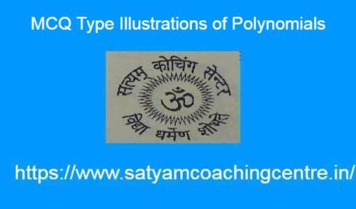 MCQ Type Illustrations of Polynomials