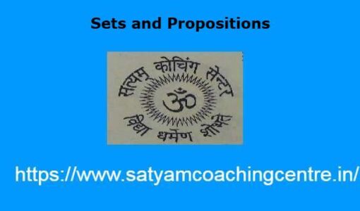 Sets and Propositions