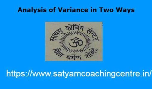 Analysis of Variance in Two Ways