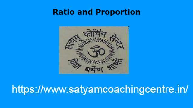Ratio and Proportion
